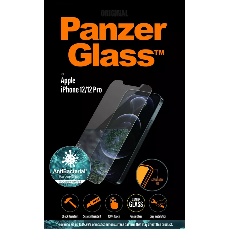 PanzerGlass ® ekrāna aizsargs iPhone 12 | 12 Pro | Standard Fit