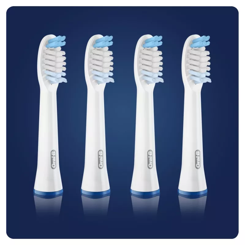 Zobu birstes galviņas Oral-B Braun Pulsonic Clean 4 gab. Baltas