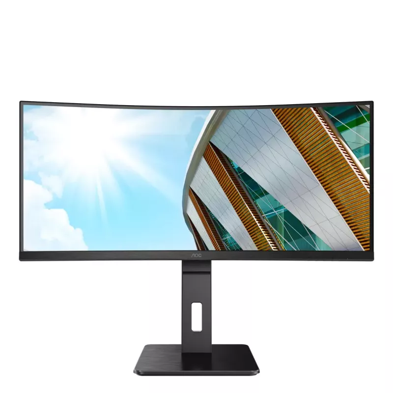 AOC P2 CU34P2A datora monitors 86,4 cm (34 colli) 3440 x 1440 pikseļi Quad HD LED Melns