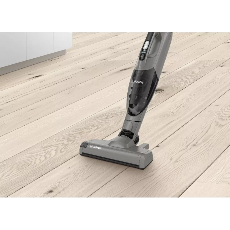 Bosch Serie 2 BBHF214G rokas putekļsūcējs/elektriskā birste 2-in-1 rokas putekļsūcējs Akumulators Sausā tīrīšana Bez maisiņa Pelēks