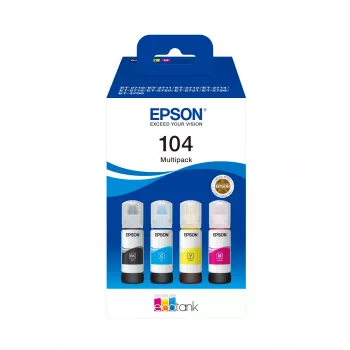 Epson tintes kasetne C13T00P640 / 104 daudzpaka BK,C,M,Y