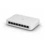 Pārvaldāms komutators UBIQUITI UniFi Switch Lite 8 PoE L2, 8× Gigabit Ethernet, 4× PoE+ (30 W uz portu), 54 V līdzstrāva, 60 W patēriņš