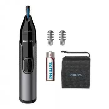 Philips 3000 sērijas deguna trimmeris Nose Trimmer Series 3000 NT3650/16 Mazgājams deguna, ausu un uzacu trimmeris ar 2 ķemmēm