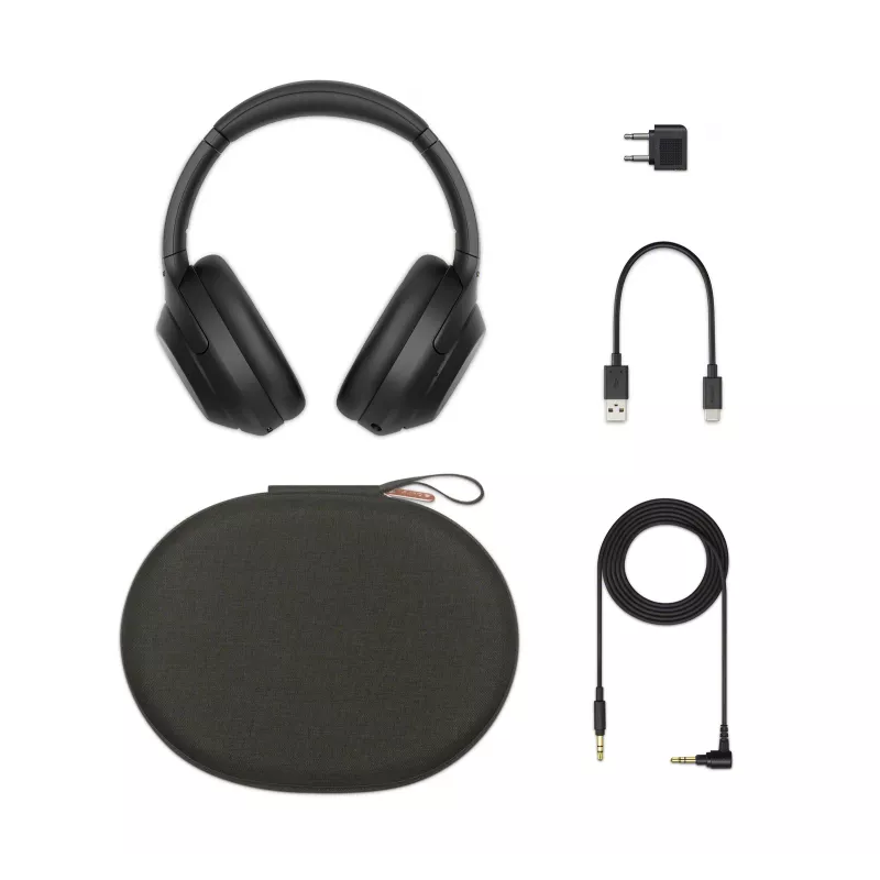 Sony WH-1000XM4 Bezvadu austiņas, galvas saite, zvaniem/mūzikai, USB Type-C, melnas