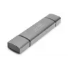 DIGITUS Combo karšu lasītāja centrmezgls (USB-C+USB 3.0) 1x SD, 1x MicroSD, 1x USB 3.0, pelēks
