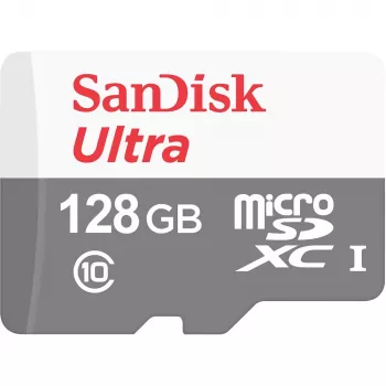 Flash Memory SanDisk Ultra 128 GB MicroSDXC Class 10 SDSQUNR-128G-GN6MN