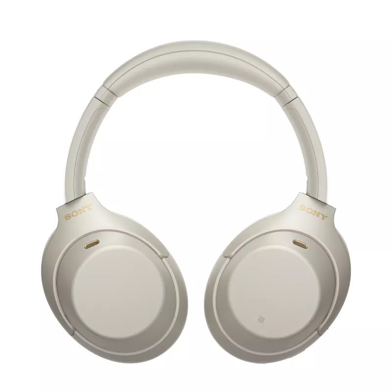 Sony WH-1000XM4 austiņas ar vadu un bezvadu savienojumu, galvas lentes stiprinājums Zvaniem/Mūzikai USB Type-C Bluetooth sudraba krāsā