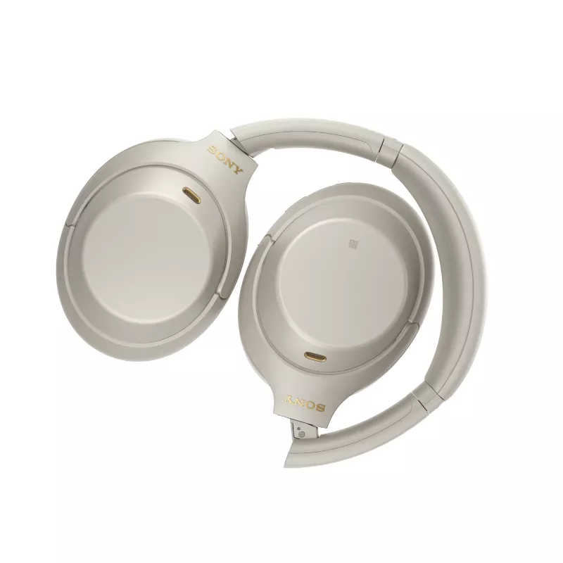 Sony WH-1000XM4 austiņas ar vadu un bezvadu savienojumu, galvas lentes stiprinājums Zvaniem/Mūzikai USB Type-C Bluetooth sudraba krāsā