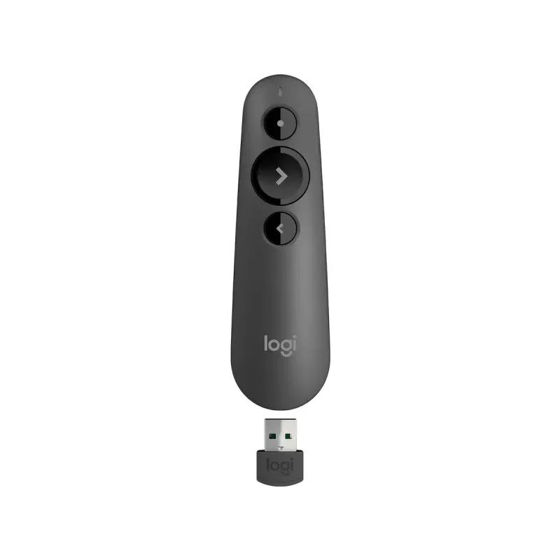 LOGITECH R500s lāzera prezentācijas tālvadības pults, grafīta krāsa
