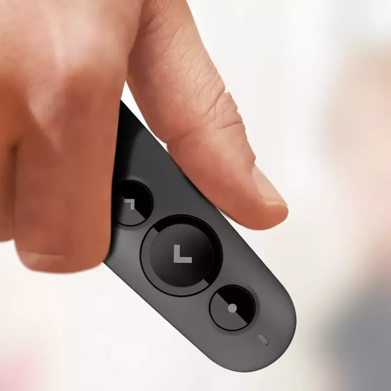 LOGITECH R500s lāzera prezentācijas tālvadības pults, grafīta krāsa