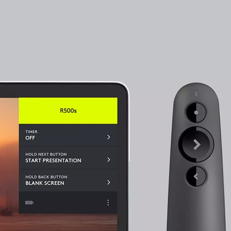 LOGITECH R500s lāzera prezentācijas tālvadības pults, grafīta krāsa