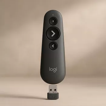 LOGITECH R500s lāzera prezentācijas tālvadības pults, grafīta krāsa