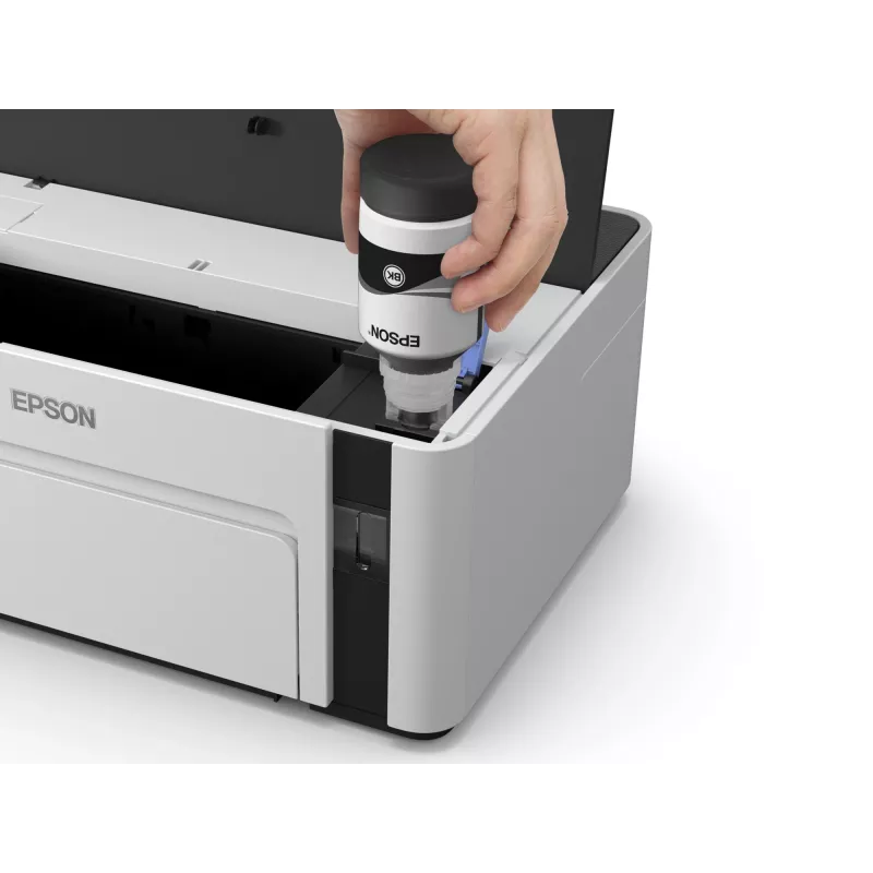 Inkjet printer Epson EcoTank ET-M1120 — monohroms, A4, 1440x720 DPI, Wi‑Fi, uzpildāma tintes tvertne