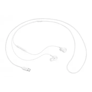 Vadu iebūvētas ausīs ievietojamas austiņas Samsung EO-IC100, binaurālas, USB Type-C savienotājs, 32 Ω pretestība, 20–20000 Hz, baltas