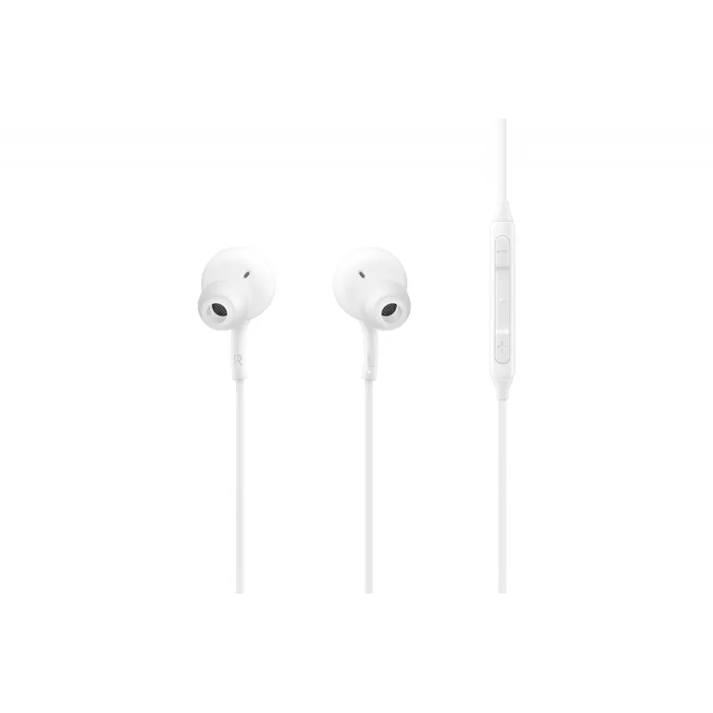 Vadu iebūvētas ausīs ievietojamas austiņas Samsung EO-IC100, binaurālas, USB Type-C savienotājs, 32 Ω pretestība, 20–20000 Hz, baltas