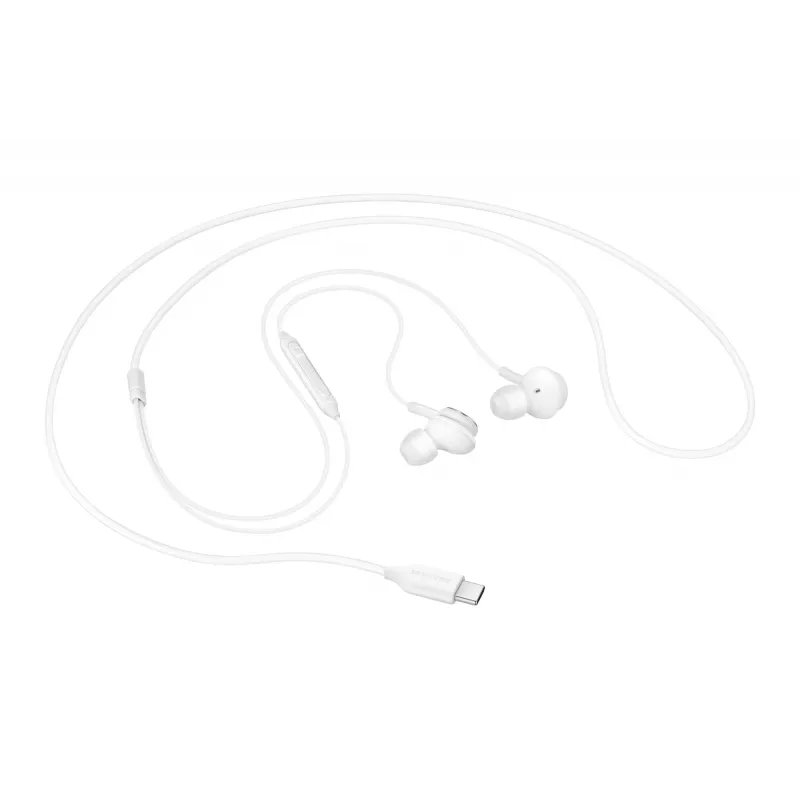 Vadu iebūvētas ausīs ievietojamas austiņas Samsung EO-IC100, binaurālas, USB Type-C savienotājs, 32 Ω pretestība, 20–20000 Hz, baltas
