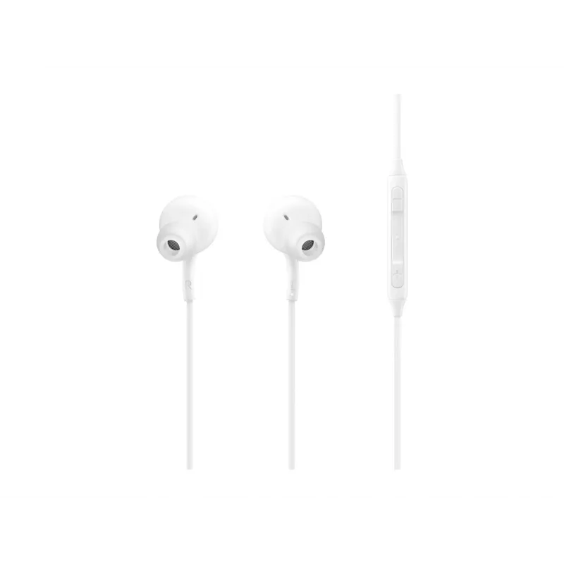 Vadu iebūvētas ausīs ievietojamas austiņas Samsung EO-IC100, binaurālas, USB Type-C savienotājs, 32 Ω pretestība, 20–20000 Hz, baltas