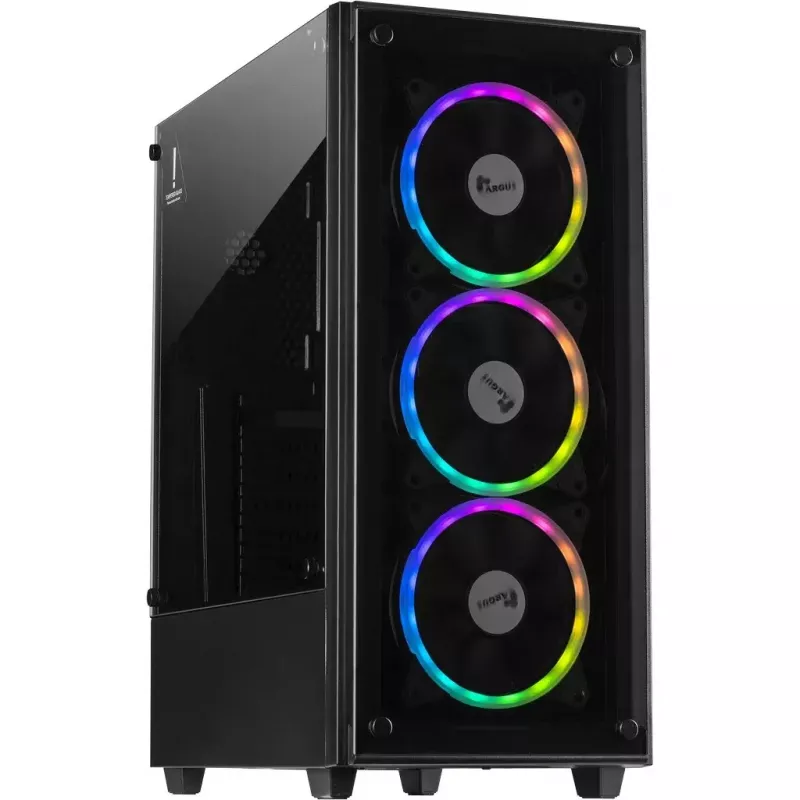 PC korpuss Inter-Tech C-303 Mirror Full Tower Melns