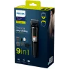 Multigroomer trimmer Philips MULTIGROOM Series 3000 9-in-1 MG3740/15 — NiMH akumulators, 60 min darbības laiks, nerūsējošā tērauda asmeņi, 9 ķemmes, melna