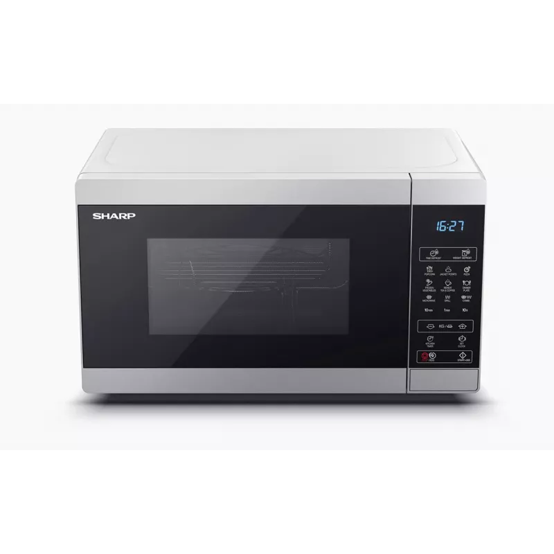 Sharp YC-MG02E-S mikroviļņu krāsns Melns, Tērauds Kombinētā mikroviļņu krāsns Novietošana uz galda 20 L 800 W