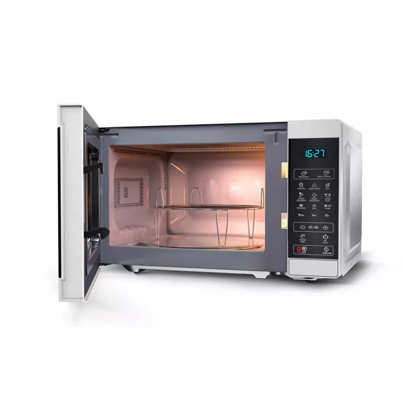 Sharp YC-MG02E-S mikroviļņu krāsns Melns, Tērauds Kombinētā mikroviļņu krāsns Novietošana uz galda 20 L 800 W