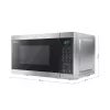 Sharp YC-MG02E-S mikroviļņu krāsns Melns, Tērauds Kombinētā mikroviļņu krāsns Novietošana uz galda 20 L 800 W