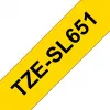 Brother TZE-SL651 etiķešu lente, melna uz zelta fona