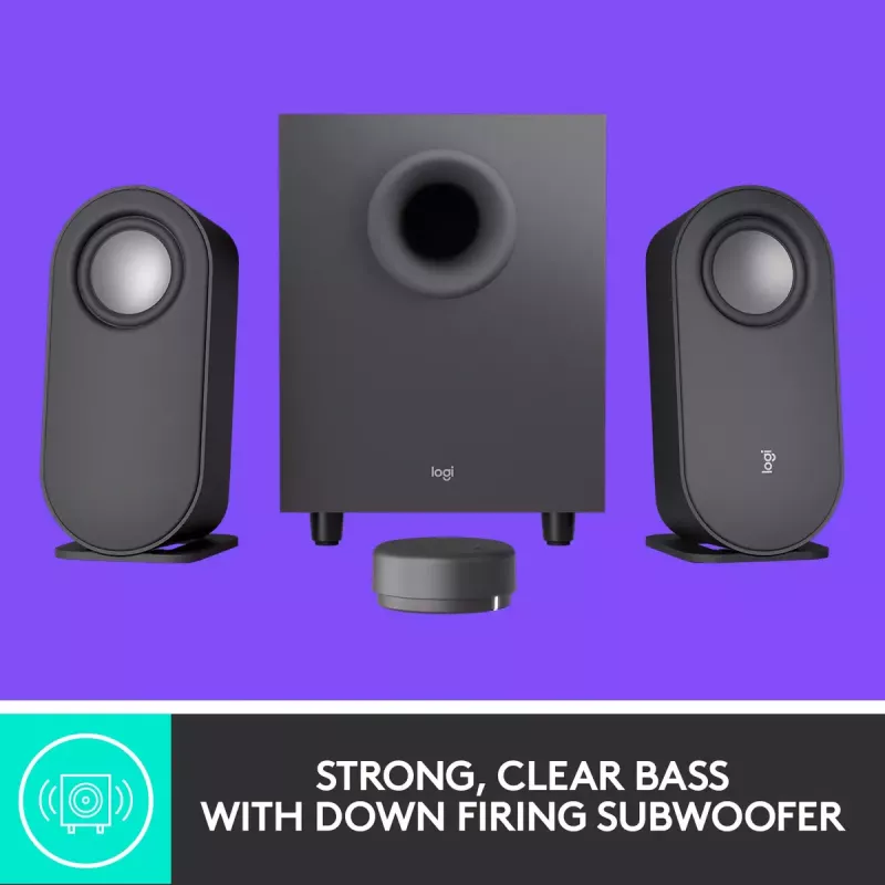 LOGITECH Z407 Bluetooth datora skaļruņi ar zemfrekvences skaļruni un bezvadu vadību