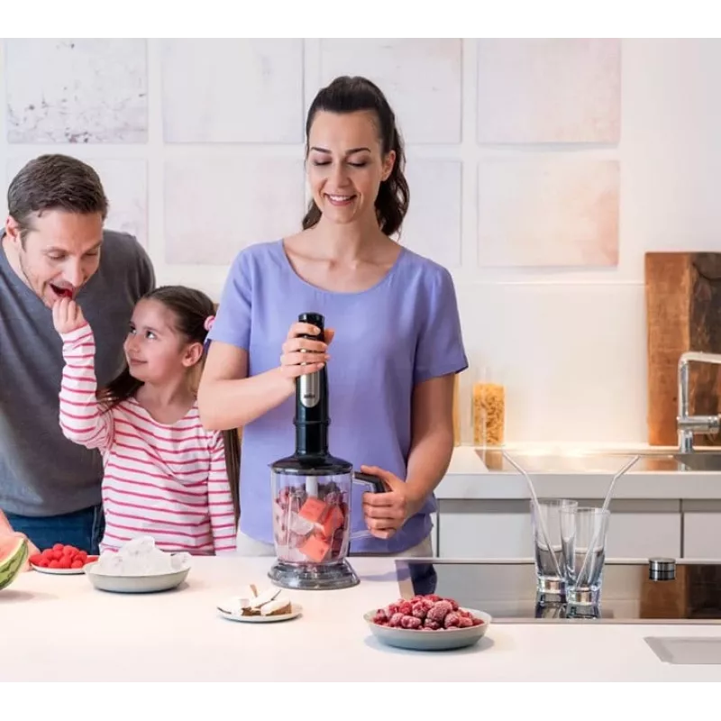 Braun MultiQuick 7 MQ 7045X 1.25 L Iegremdējamais blenderis 1000 W Melns, Nerūsējošais tērauds