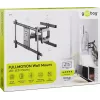 Goobay TV sienas stiprinājums Pro FULLMOTION (XL) 60 kg 43–100 collas