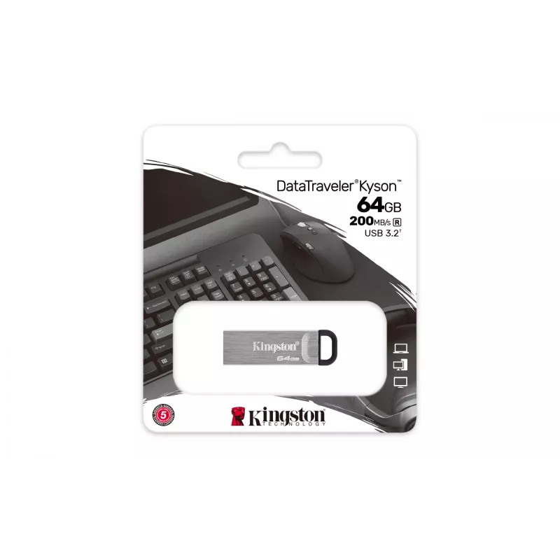 Kingston Technology DataTraveler 64GB Kyson USB zibatmiņa