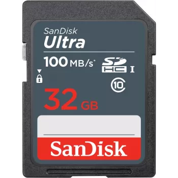 WESTERN DIGITAL SanDisk Ultra 32 GB SDHC atmiņas karte 100 MB/s (SDSDUNR-032G-GN3IN)