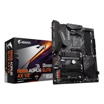 Pamatplate GIGABYTE B550 AORUS ELITE AX V2 ATX, AMD B550, Socket AM4, DDR4, 4 DIMM, Wi‑Fi 6E, 2.5Gb LAN