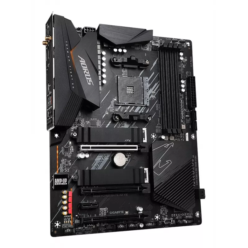 Pamatplate GIGABYTE B550 AORUS ELITE AX V2 ATX, AMD B550, Socket AM4, DDR4, 4 DIMM, Wi‑Fi 6E, 2.5Gb LAN