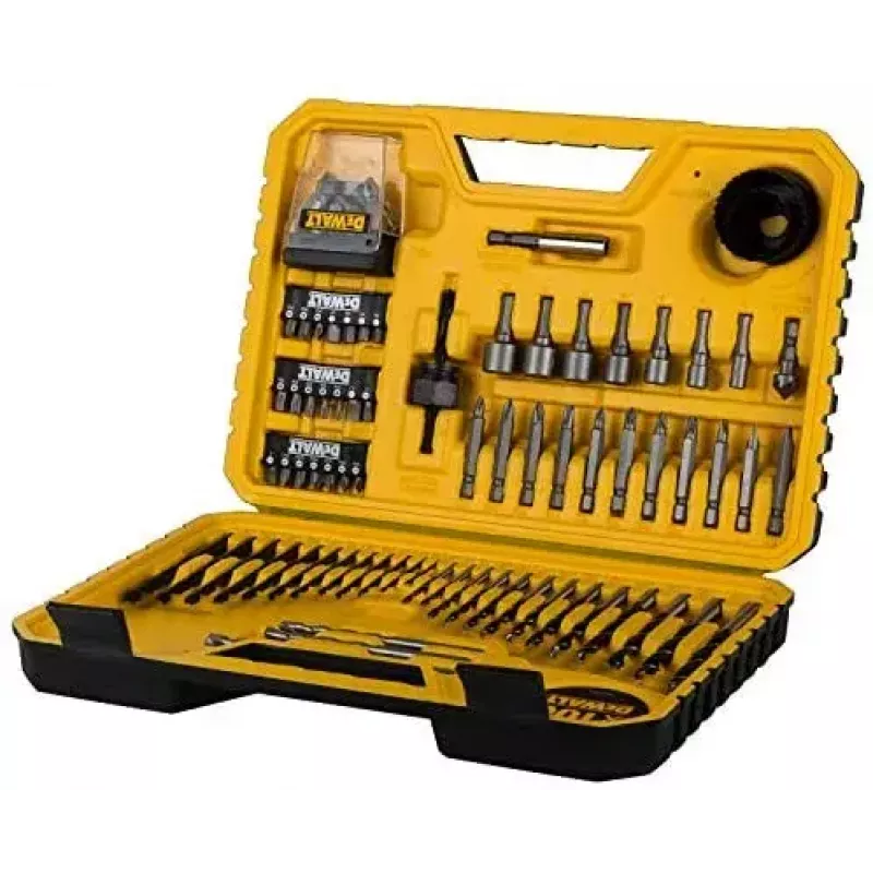 Urbju komplekts DeWalt DT71563-QZ — 100 gab. metālam, ietver skrūvgrieža uzgaļus un pārnēsāšanas futrāli