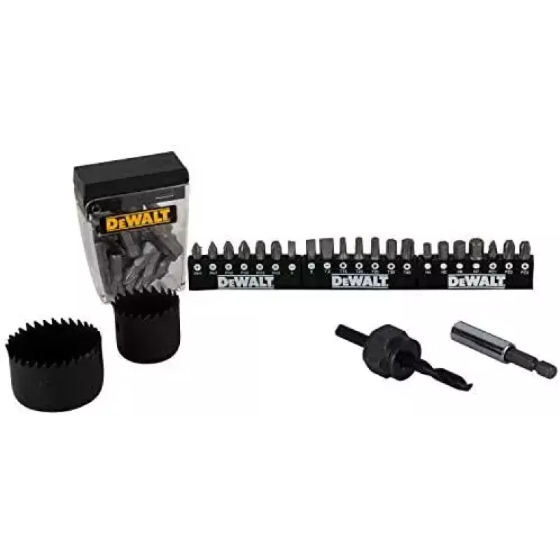 Urbju komplekts DeWalt DT71563-QZ — 100 gab. metālam, ietver skrūvgrieža uzgaļus un pārnēsāšanas futrāli