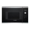 Iebūvējama solo mikroviļņu krāsns Bosch Serie 6 BFL524MS0 — 800 W, 20 L, skārienjutīga vadība, nerūsējošais tērauds/melna