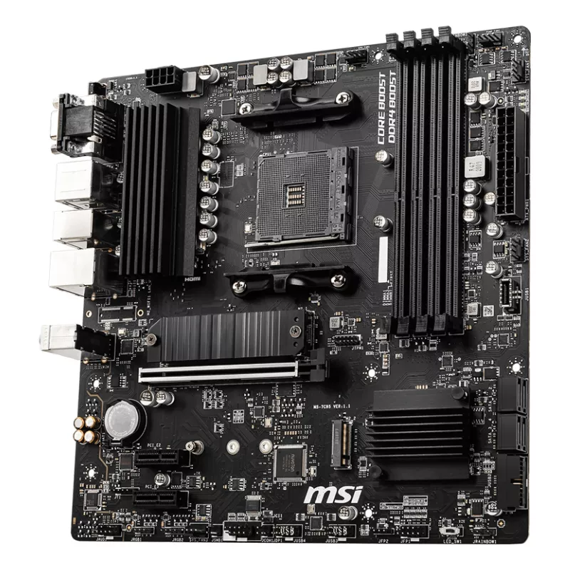 MSI B550M PRO-VDH mātesplate AMD B550 ligzda AM4 micro ATX