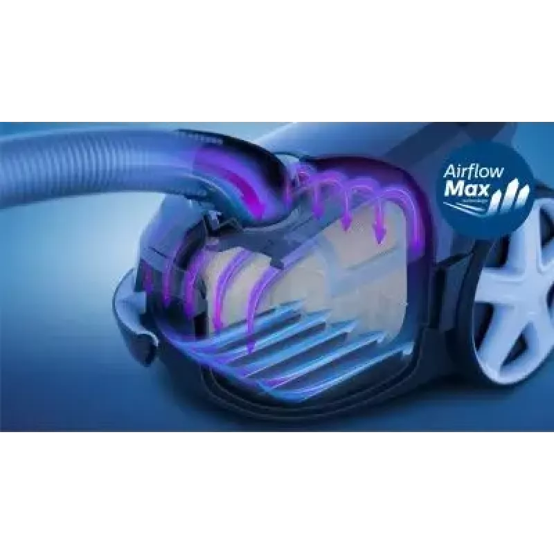 Cilindriskais putekļsūcējs Philips XD3110/09 — 900 W, 3 L putekļu maiss, HEPA filtrācija, teleskopiska metāla caurule