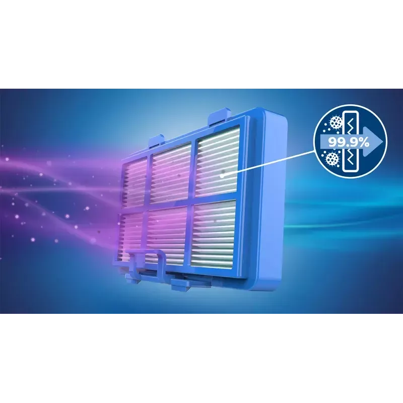 Cilindriskais putekļsūcējs Philips XD3110/09 — 900 W, 3 L putekļu maiss, HEPA filtrācija, teleskopiska metāla caurule