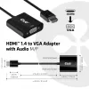 CLUB3D CAC-1302 video kabeļa adapteris 0,5 m HDMI Type A (Standard) VGA (D-Sub) Melns