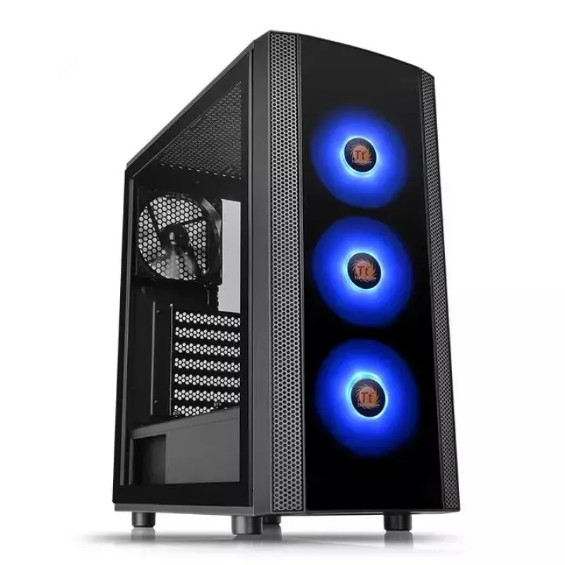 PC korpuss Thermaltake Versa J25 TG RGB Midi Tower Melns