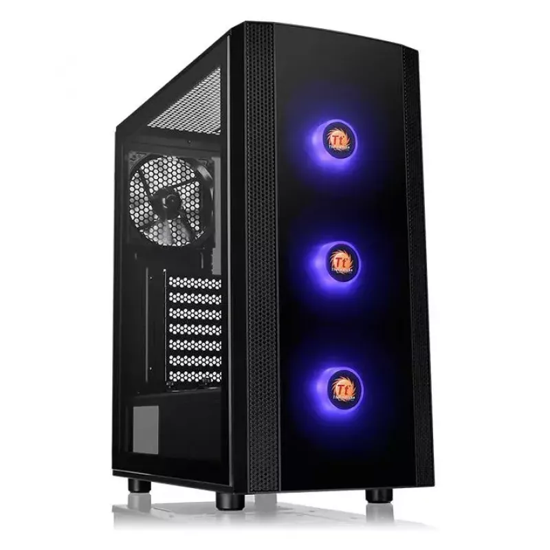 PC korpuss Thermaltake Versa J25 TG RGB Midi Tower Melns