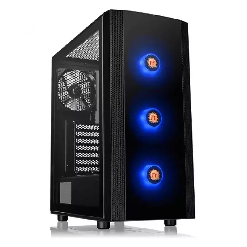 PC korpuss Thermaltake Versa J25 TG RGB Midi Tower Melns