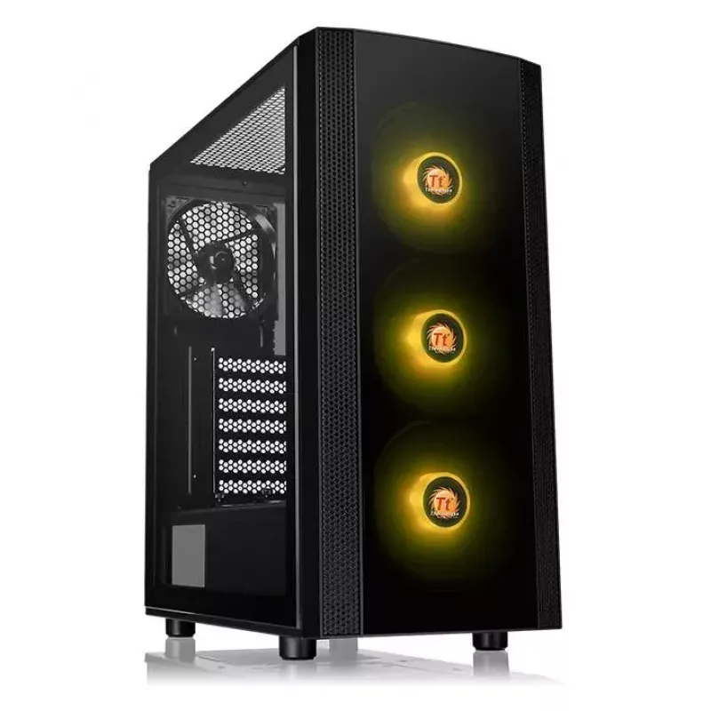 PC korpuss Thermaltake Versa J25 TG RGB Midi Tower Melns