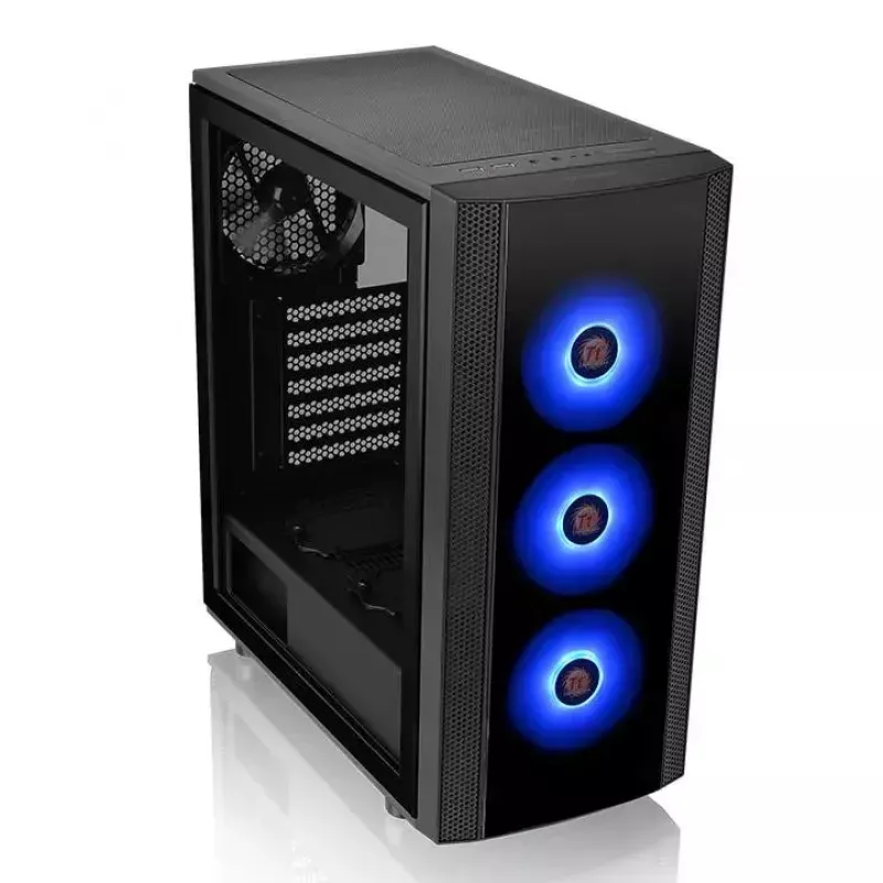 PC korpuss Thermaltake Versa J25 TG RGB Midi Tower Melns