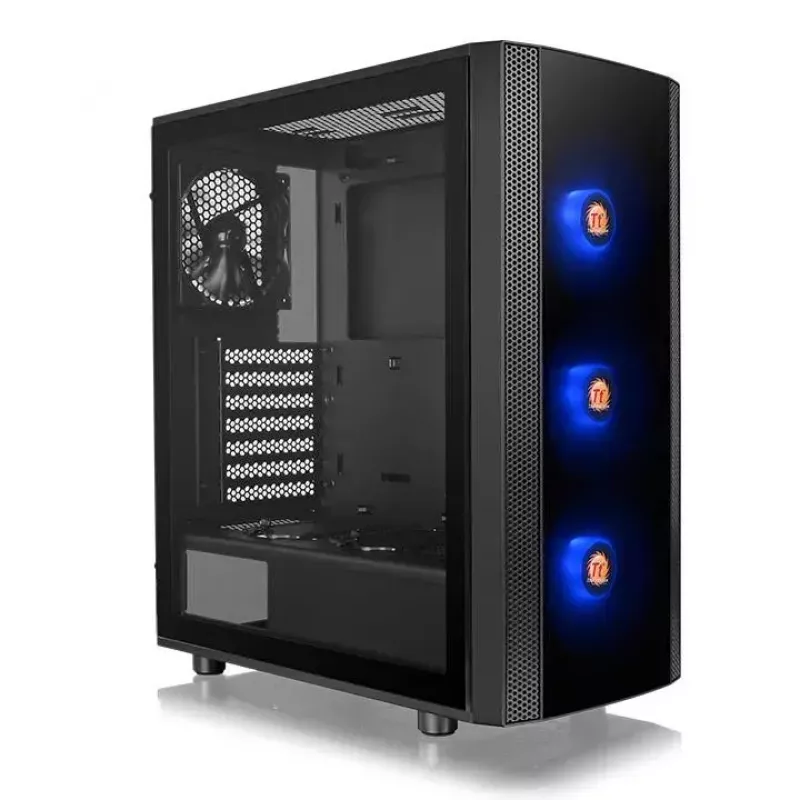 PC korpuss Thermaltake Versa J25 TG RGB Midi Tower Melns