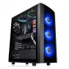 PC korpuss Thermaltake Versa J25 TG RGB Midi Tower Melns