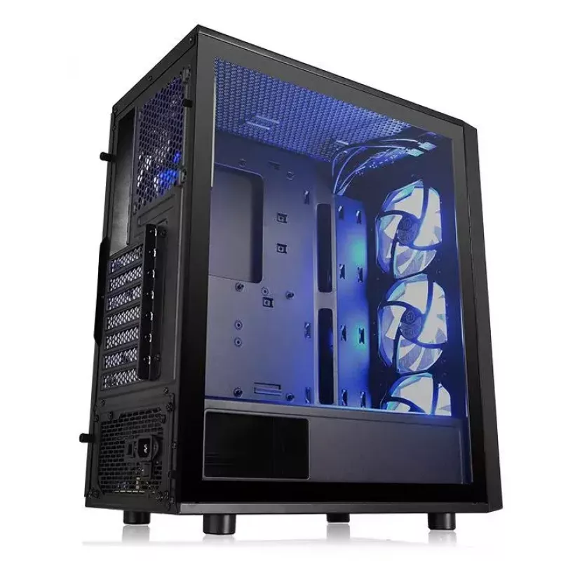 PC korpuss Thermaltake Versa J25 TG RGB Midi Tower Melns