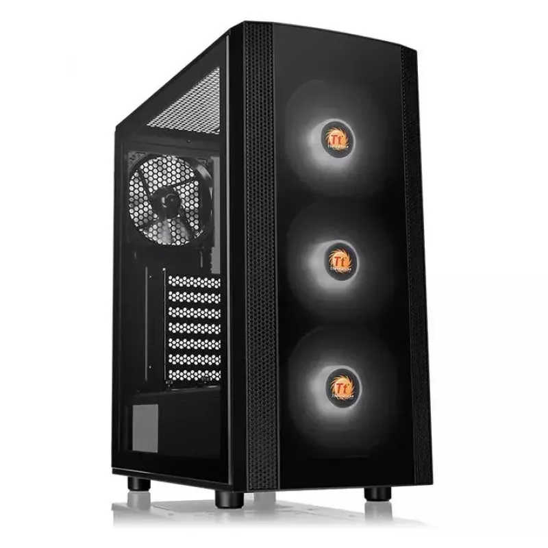 PC korpuss Thermaltake Versa J25 TG RGB Midi Tower Melns